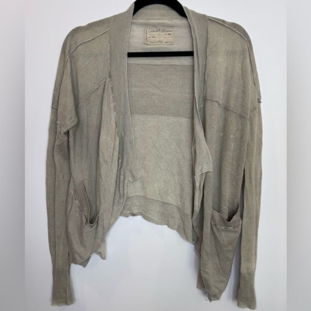 Elegant Beige Open-Front Cardigan